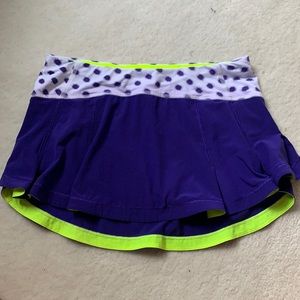 Lululemon Presta Polka Dot Workout Skirt